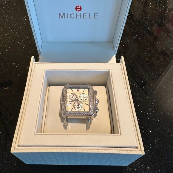 Michele Deco Diamond Watch XL